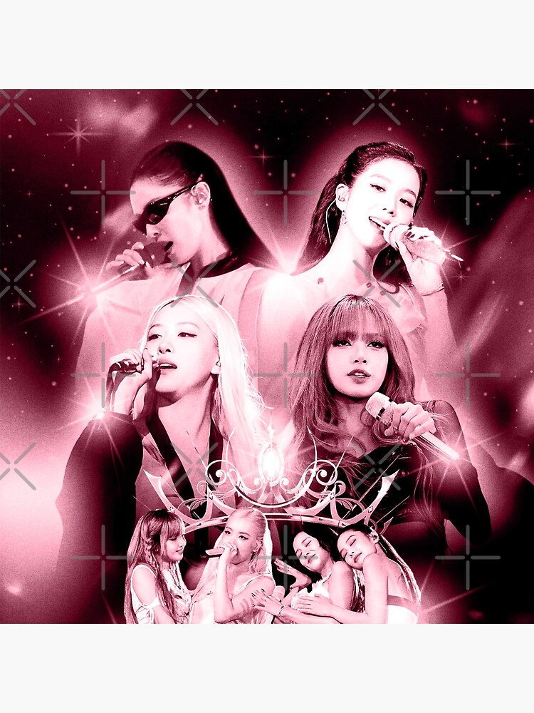 Kpop Queens Blackpink Poster Throw Pillow - Image 2