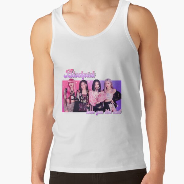 Black Pink Retro Tank Top