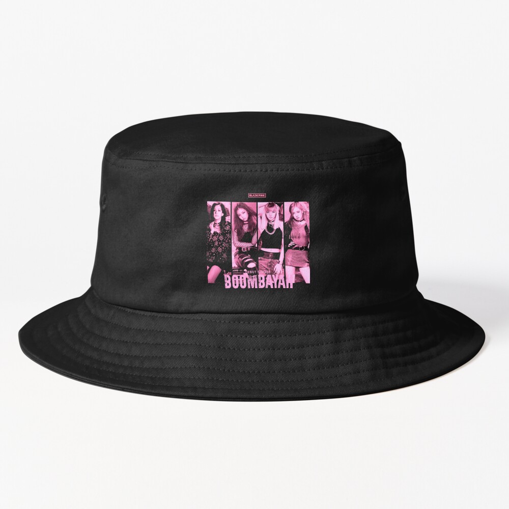 Black Pink Jisoo Jennie Vintage Bucket Hat