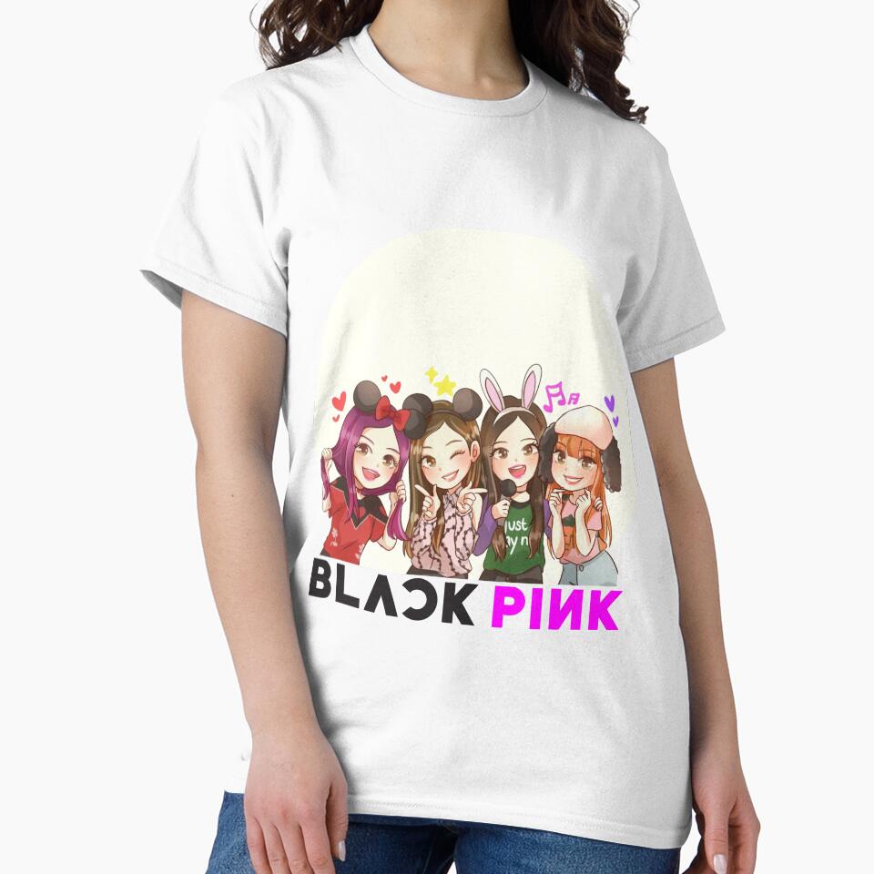 Black Pink Chibby Team T-shirt