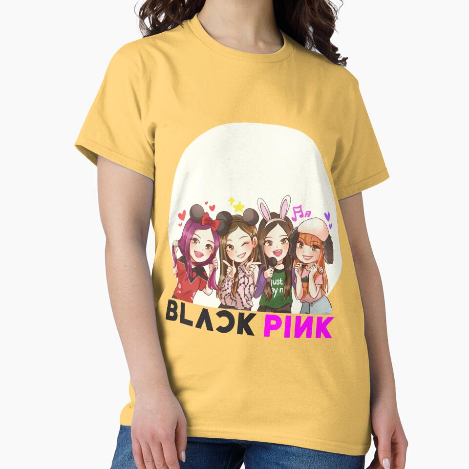 Black Pink Chibby Team T-shirt - Image 6