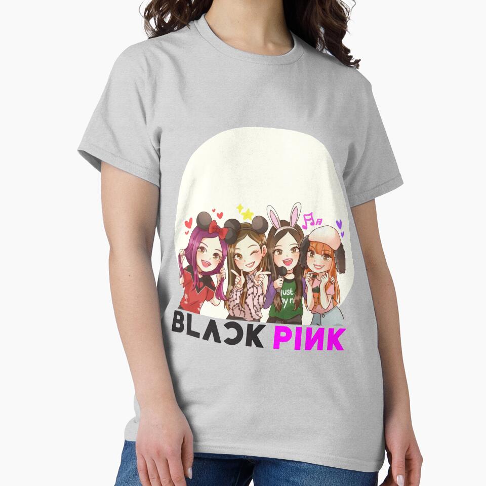 Black Pink Chibby Team T-shirt - Image 3