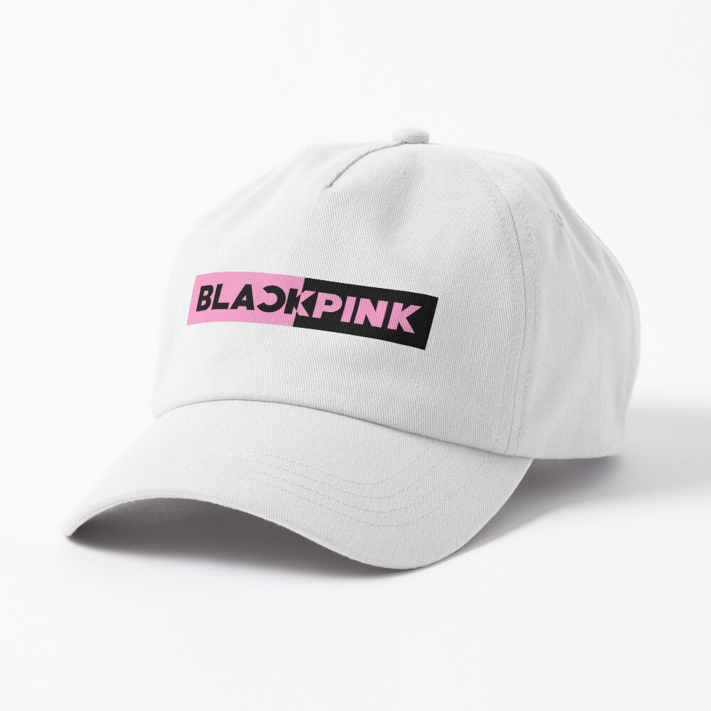 Blackpink Logo Pink Rectangle Cap