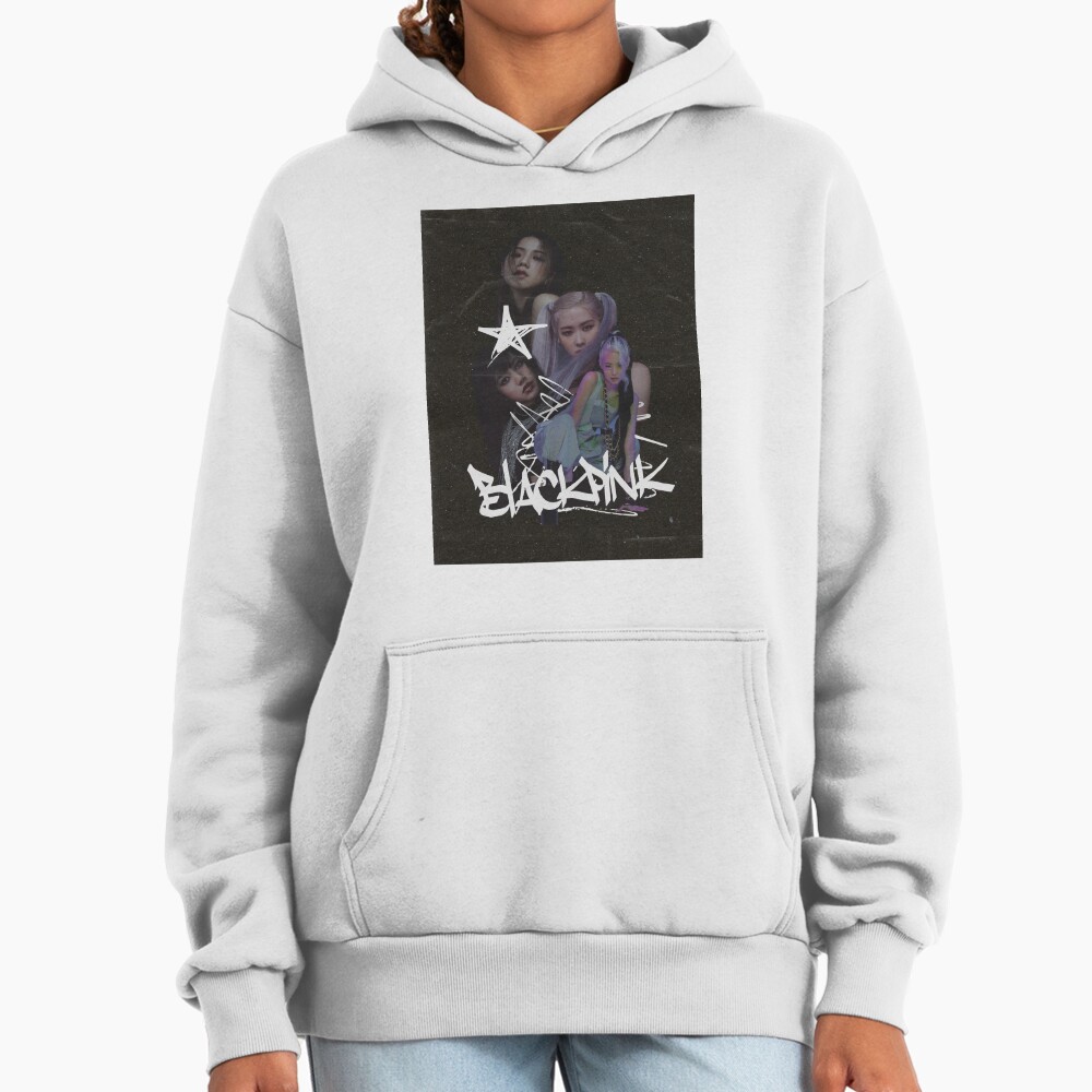 Black Pink Graphic Hoodie