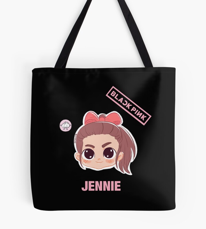 Black Pink Jennie Fanart Tote Bag