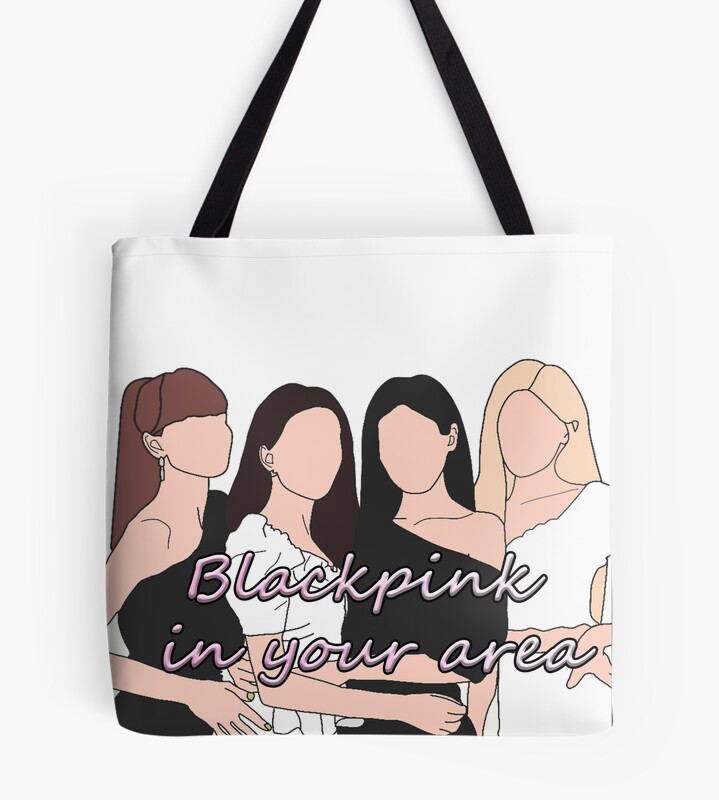 Black Pink In Your Area Tote Bag