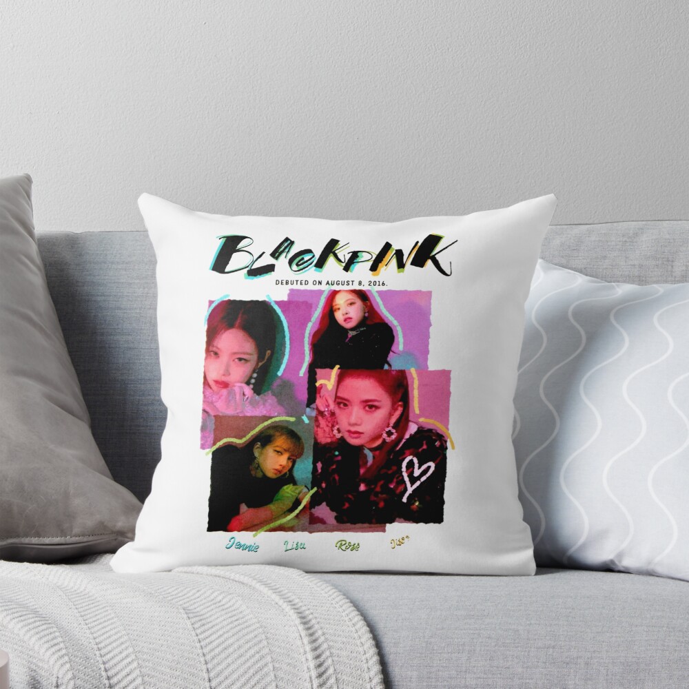 Blackpink Born Pink Global Icons Throw Pillow