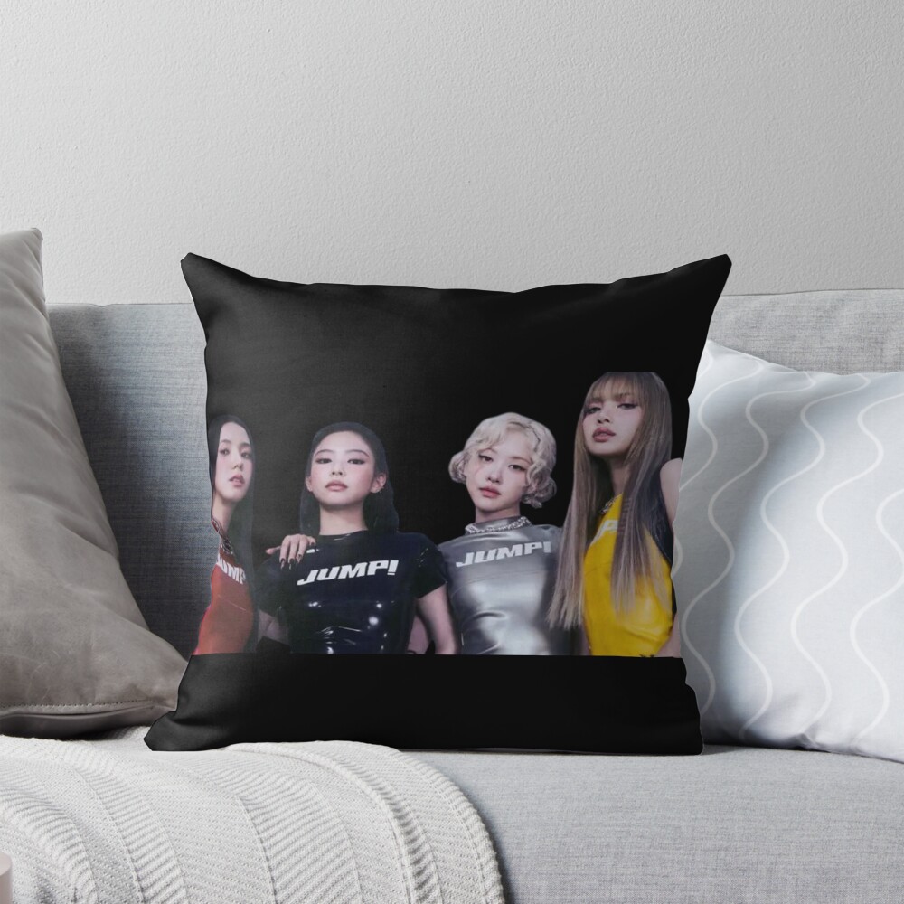 Blackpink Kpop Group Girls Throw Pillow